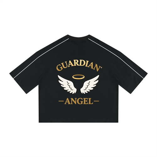 Unisex Heavyweight Boxy Piping T-Shirt