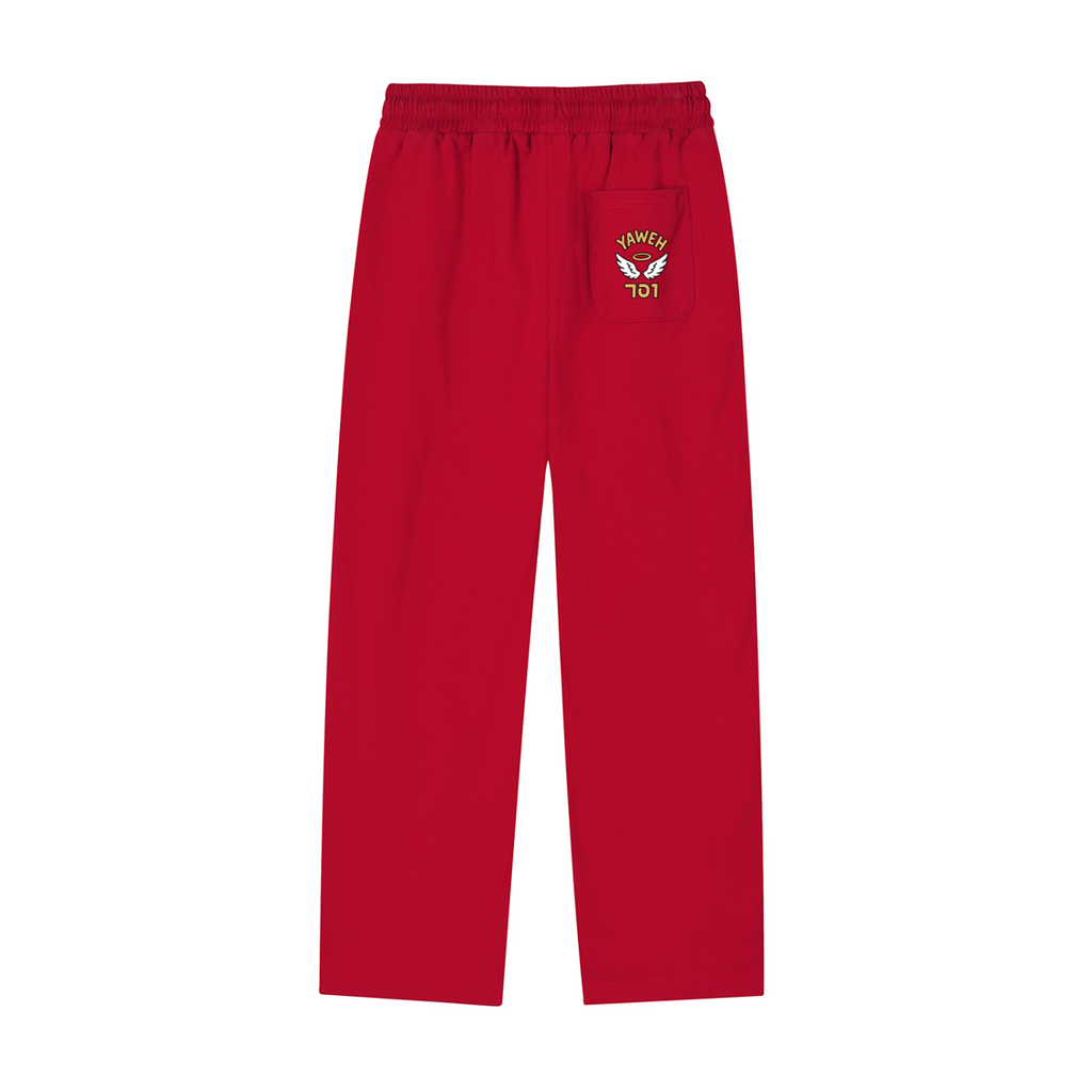 YWH Striped Straight-Leg Sweatpants
