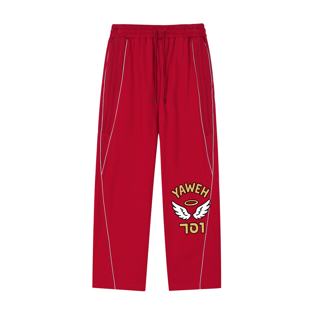 YWH Striped Straight-Leg Sweatpants