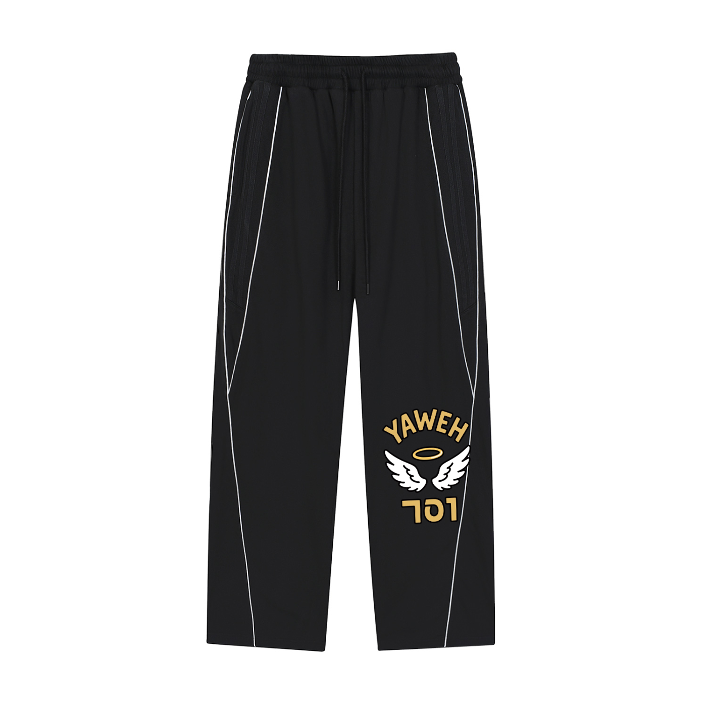YWH Striped Straight-Leg Sweatpants