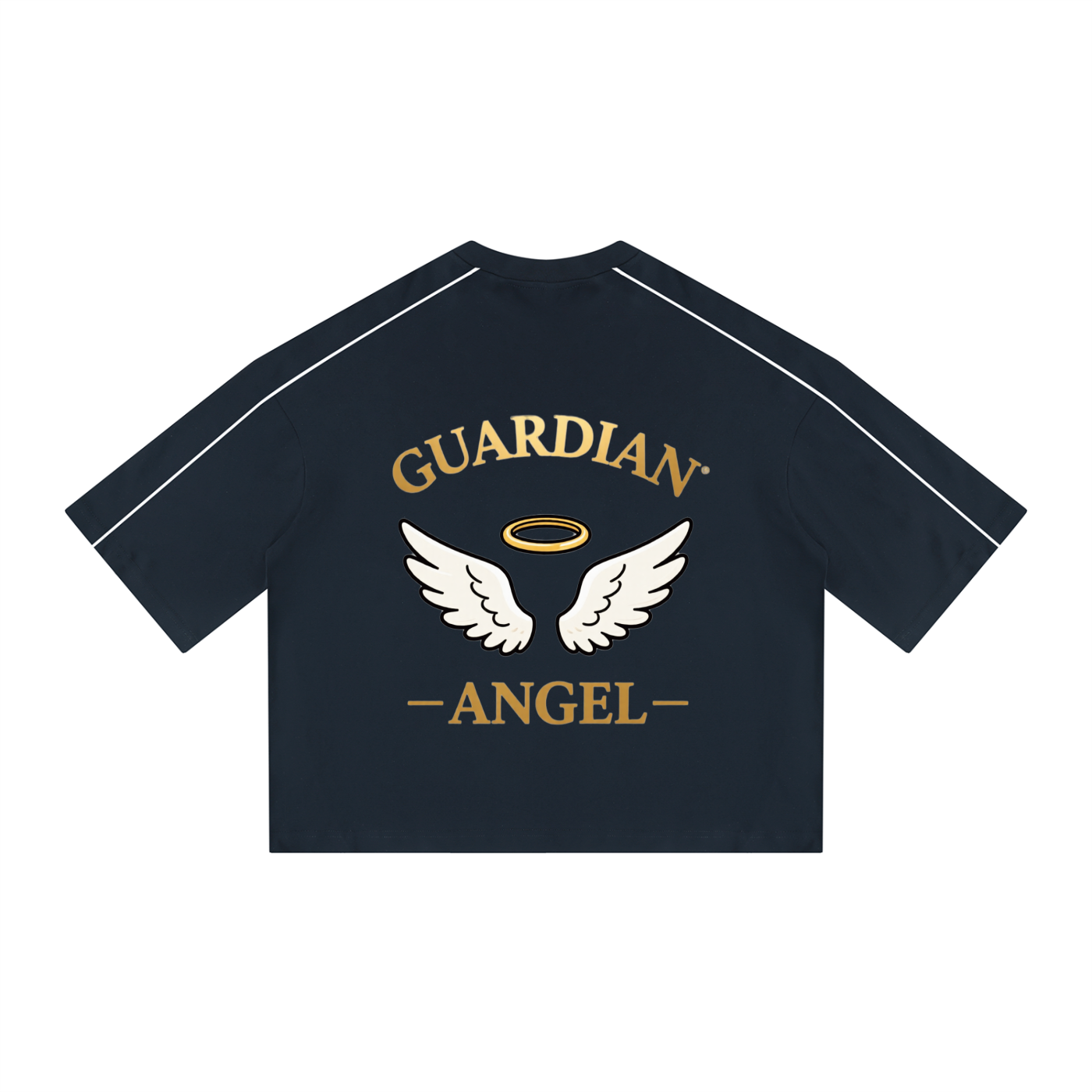 Unisex Heavyweight Boxy Piping T-Shirt