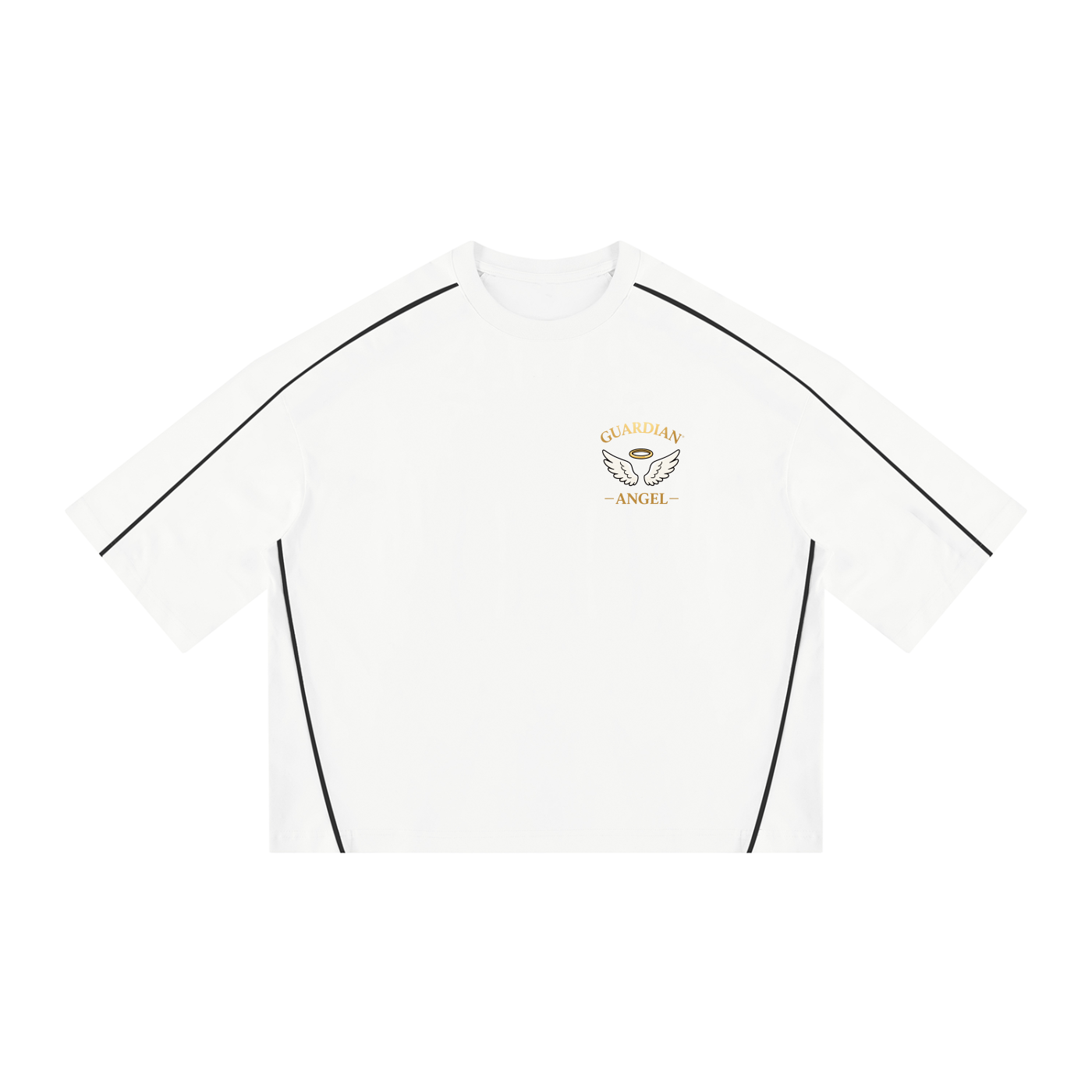 Unisex Heavyweight Boxy Piping T-Shirt