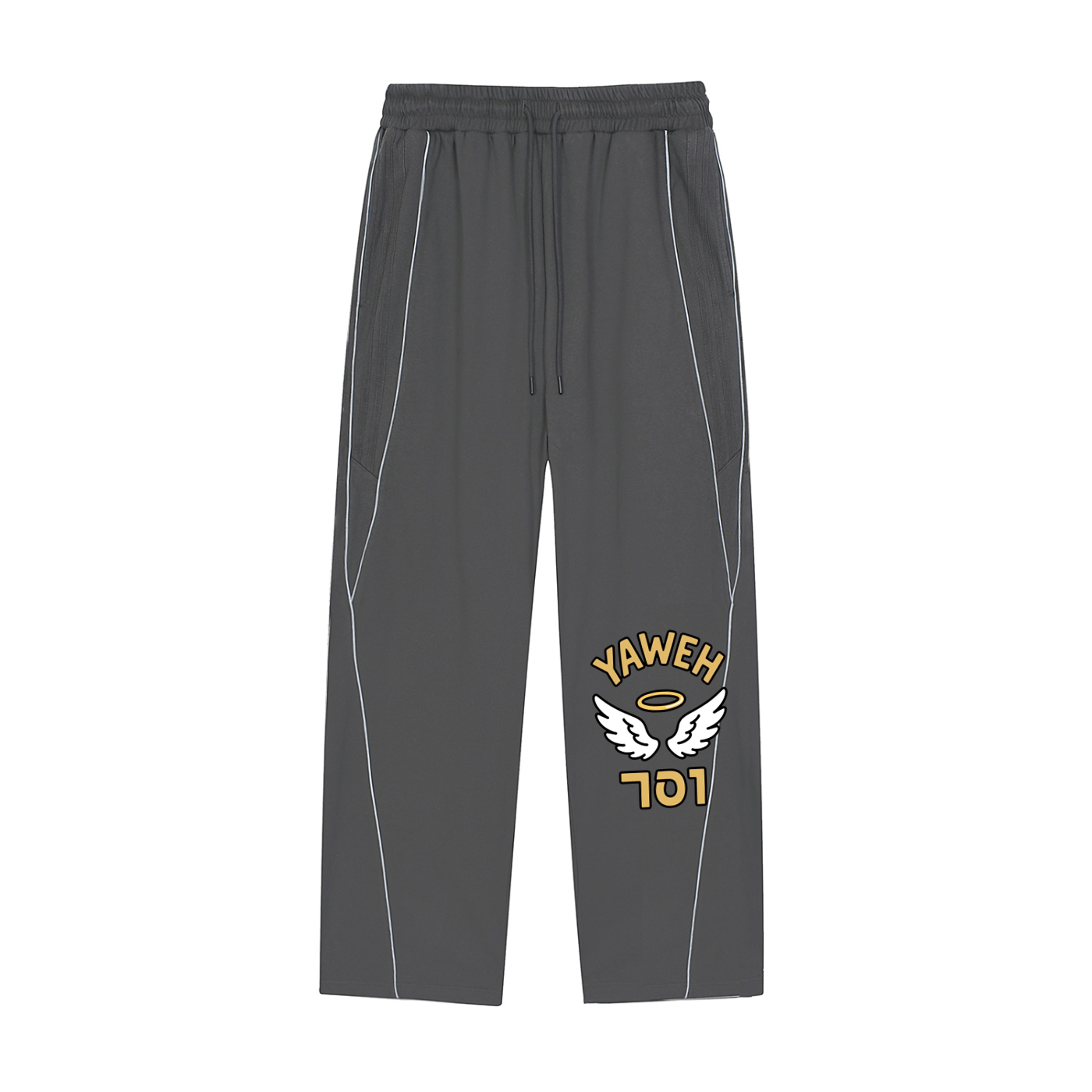 YWH Striped Straight-Leg Sweatpants